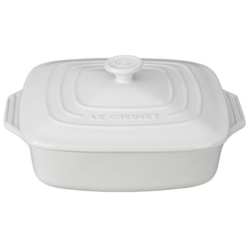 Le Creuset Stoneware 88 Oz. Square Casserole with Lid & Reviews Wayfair